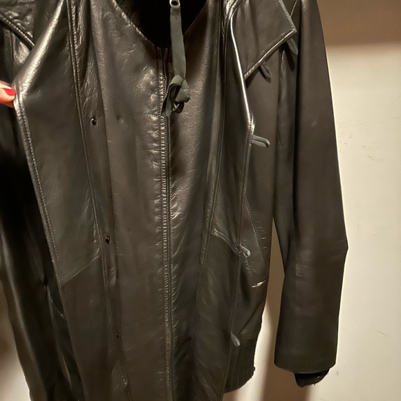 KA Seventh for All Mankind Black Leader Jacket - Picture 6 of 10